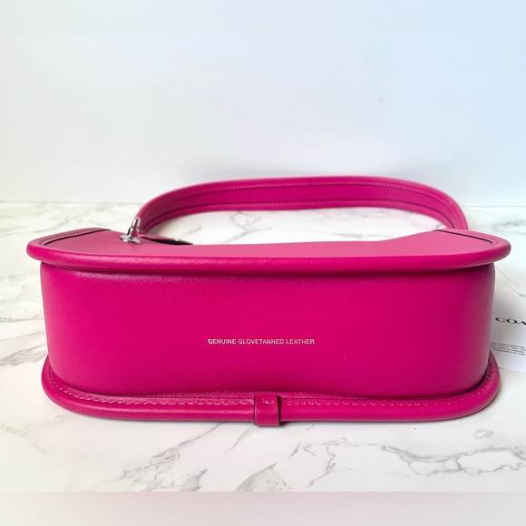 ❌SOLD❌ New Coach Swinger 20 Leather Shoulder Bag DragonFruit Hotpink - Picture 5 of 7